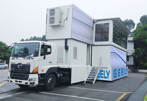 Large Size Double-Layer Double-Expansion Mobile Stage Vehicl